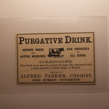 Vintage PURGATIVE DRINK -