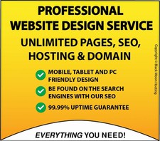 Web Website Design Service -  Unlimited Pages, Hosting - NO PAYMENT UPFRONT!
