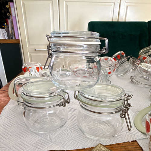 Clear glass clip top clamp - clip-top,