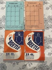 Vintage Mr. Beetle Vintage  Beetle Drive Party Game Cards UPL Some Used 