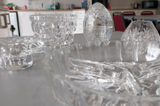 Glassware Cut Glass Bundle 5 Small Items EX COND, Freepost UK, CHARITY LISTING?