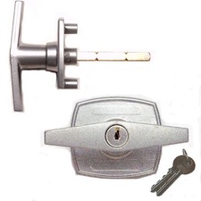 BIRTLEY Lock garage door T-Handle BACK FIXED spares parts 2-Hole