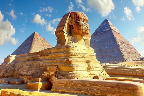Egyptian pyramids canvas - egyptian,