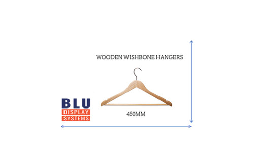 Wooden wishbone hangers boxed - wishbone,