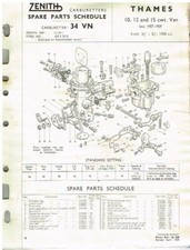 FORD THAMES 10 , 12 & 15 cwt