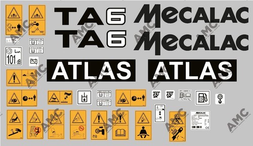 Mecalac ta6 dumper decals - , /