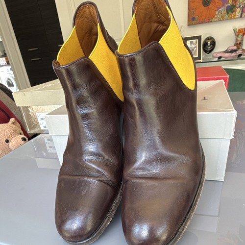 Doucal brown leather chelsea - brown,