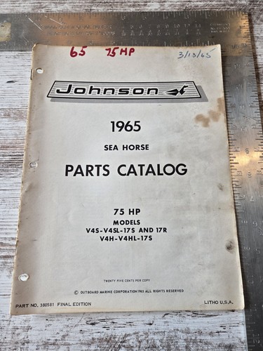Vintage 1965 johnson seahorse - johnson,