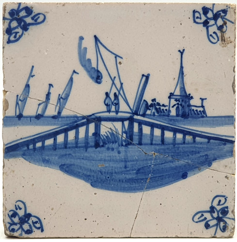 Antique dutch delft blue - delft, &