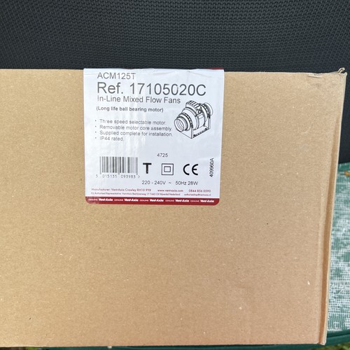 Vent axia acm125t - acm125t, in-line