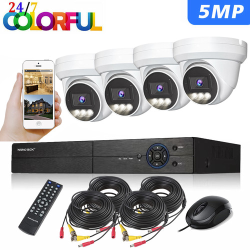 5mp colorvu cctv system - 5mp, audio