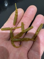 7 x 4mm Polaris Perch Lures. Natural Brown Colour, D/Shot- Lots Of Colours