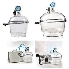 Vacuum Desiccators Vacuum Drying Vessel with Pressure Gauge Lab Desiccator Dryer