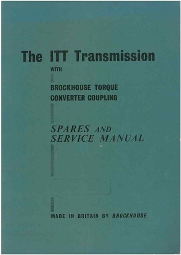 Brockhouse itt transmission - itt,