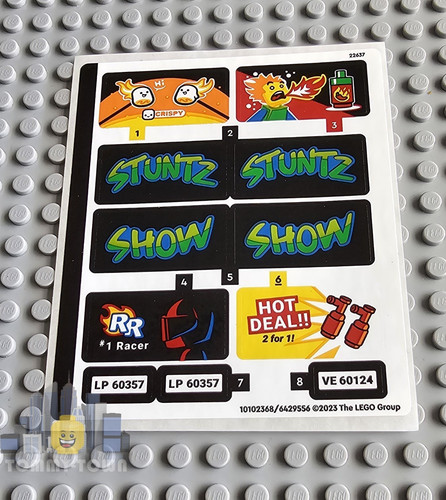Lego city sticker sheet only - city,