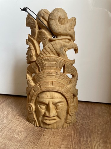 Hand carved mesoamerican cedar - hand-carved,