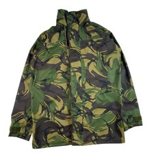 Waterproof Army Camo Military Jacket Woodland Green Brown Large Long