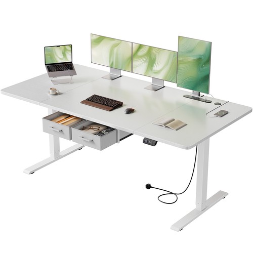 Standing desk with - with, outlets
