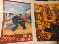 2 X Vintage Colllectable Posters...chocolate Cadburys