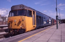 Original 35mm Railway Slide Class 50 50049 Cardiff June 2001 + Copyright