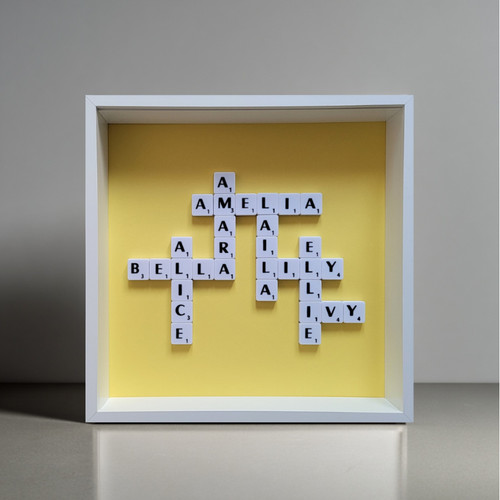 Scrabble picture box frame - 6.,