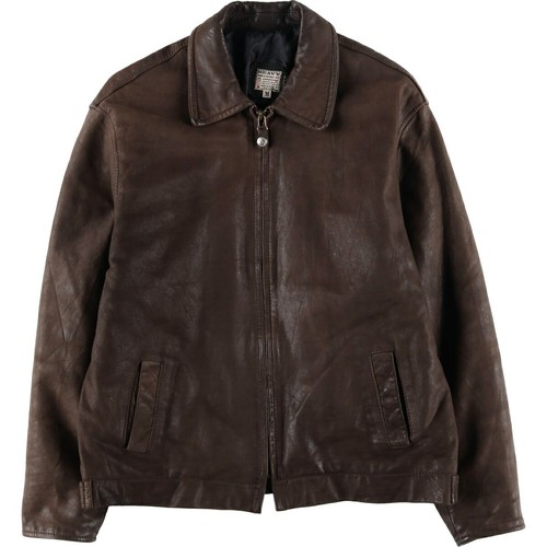 Heavy leather biker jacket - leather,