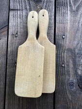 Large Vintage Wooden Butter