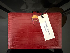 Jasper Conran London / Rosso Red CROC Faux Leather Notebook/ JCLS10 with bag NEW