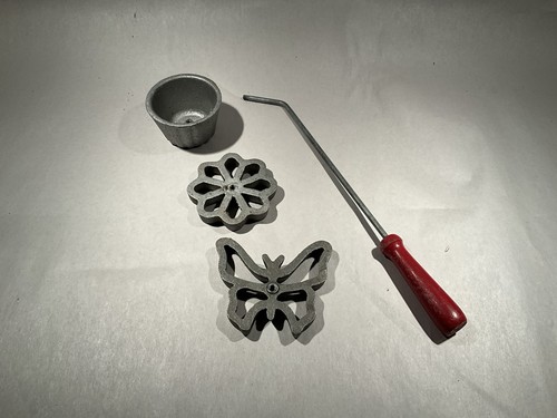 Vintage rosette iron - vintage, 4pc