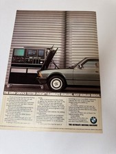 Original Vintage 1970’s E23 BMW 7 Series Magazine Advert Wall Art Man Cave a