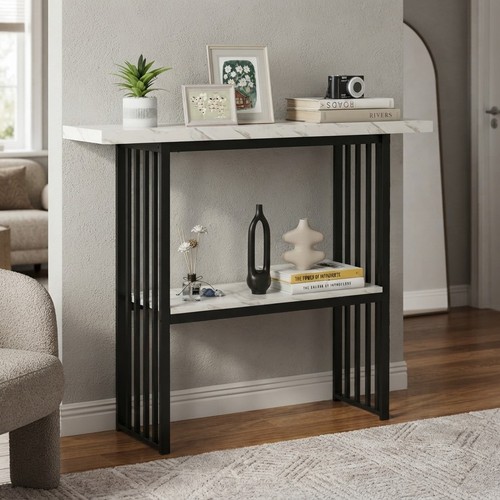 Modern tier console table - modern, 2-tier