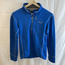 Rab Mens Polartec Power Stretch Pull On 1/2 Zip Top Blue Small