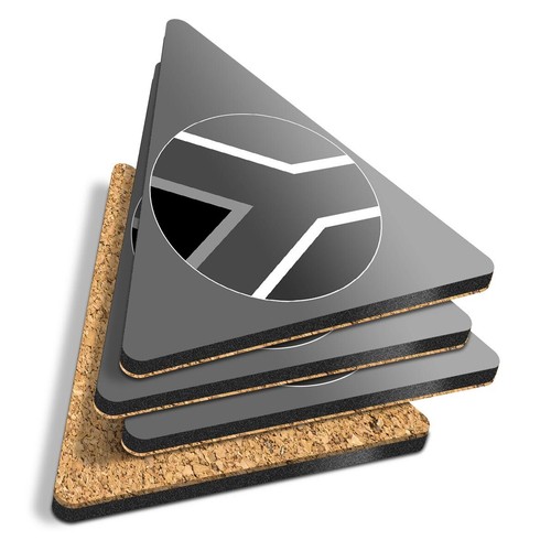 Triangle coasters bw - triangle,