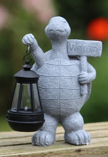Garden ornament tortoise - tortoise, solar