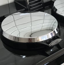 Aga Pre-1974. Two Refurbished lids. All New Chrome Parts.  ￼