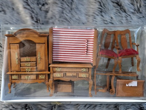 Dolls house vintage bedroom - house,
