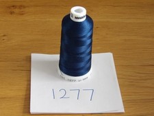 Madeira Classic No. 40 Machine Embroidery Thread 100% Viscose  1000m Navy 1277
