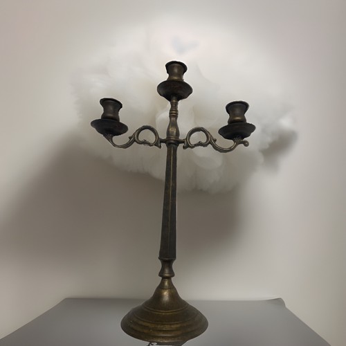 Vintage brass candelabra - , 3