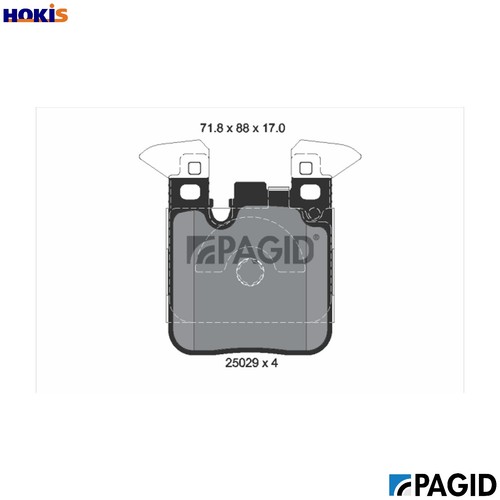 Brake pad set disc - set,
