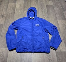 Emporio Armani EA7 ' Hooded ' Jacket - Mens Medium - Blue - Excellent Condition