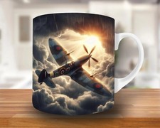 Flying Spitfire Mug - Clouds