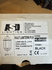 ASD Half Lantern IP44 Black