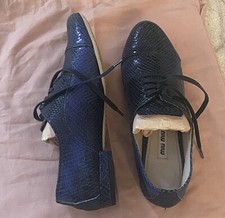 Miu Miu Shoes Flats Lace Up