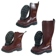 Oxblood boots braces cherry - &,