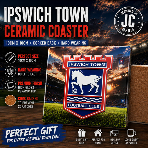 Ipswich ceramic coaster - ipswich,