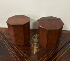 A  pair of antique mahogany