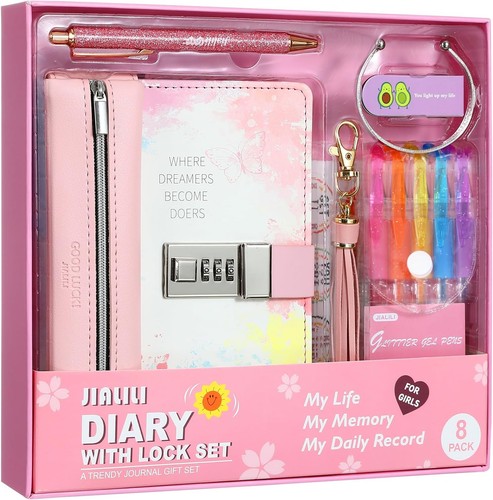 Diary with lock for - with, girls