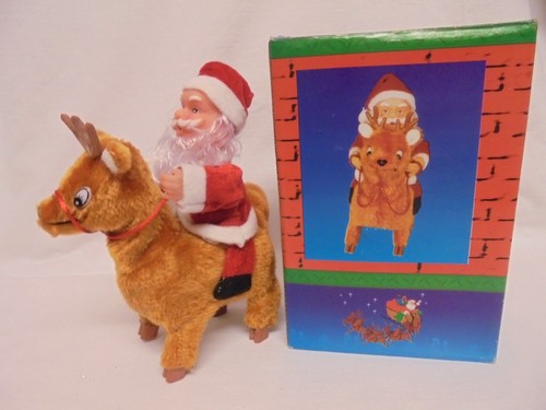 Vintage musical moving santa - musical,