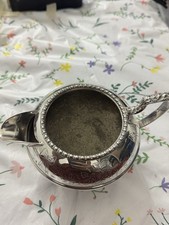 Antique Hand Best Silver Engraved Silver Plated Creamer