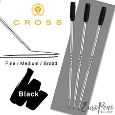 Cross Ballpoint Pen Refill BLACK Select Line Width (Fine, Med ,Broad) 8513,8514